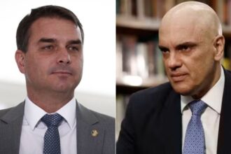 Flávio Bolsonaro e Alexandre de Moraes / Foto: Pablo Jacob e Cristiano Mariz
