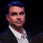 Flávio Bolsonaro durante evento do PL em Brasília