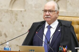 Edson Fachin em sessão do Supremo Tribunal Federal